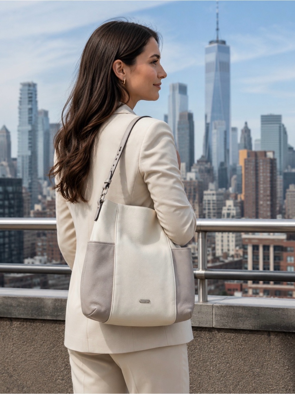 Coach Park Color Block Hobo Satchel